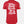 Red t-shirt with white text on the back on a patriotic shirt by FreedomBuilt