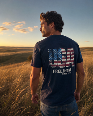 USA Freedom Since 1776 T-Shirt | Patriot Pride Tee
